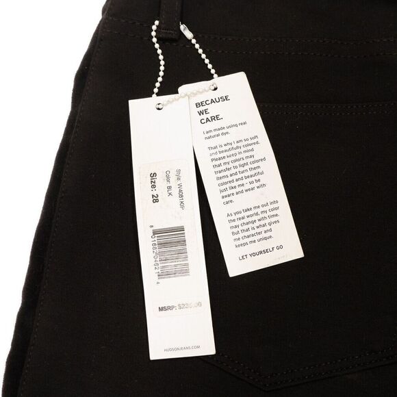 Hudson Amory Super Skinny Pants Size 28 Womens Black Velour Tux Measures 31 x 27 - Picture 11 of 13